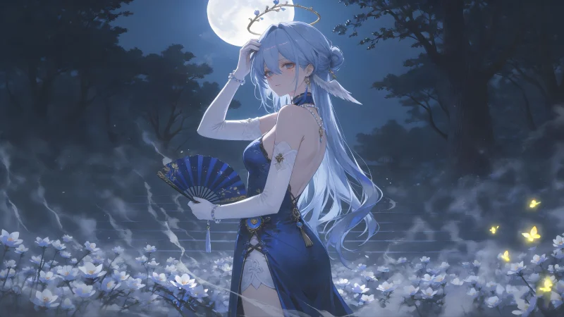 桌面壁纸高清全屏：AI绘画《星穹铁道》知更鸟 4K 电脑桌面壁纸动漫图片大全下载