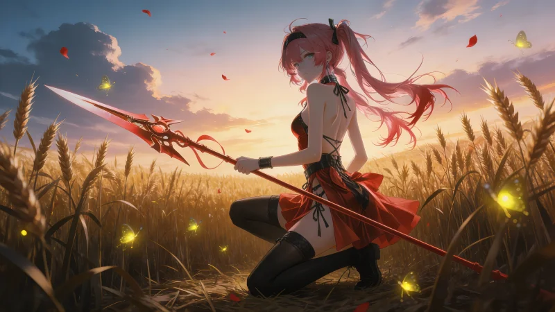 桌面壁纸高清全屏：AI绘画《鸣潮》露帕 4K 电脑桌面壁纸手机动漫壁纸下载