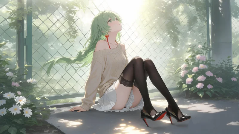 桌面壁纸高清全屏：AI绘画《崩坏3》爱莉希雅 4K 电脑桌面壁纸动漫图片下载