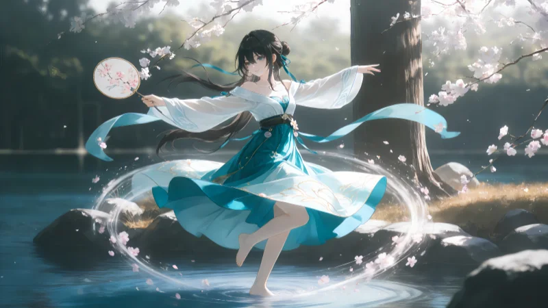 《崩坏：星穹铁道》阮梅4K壁纸：东方唯美水上轻舞（全设备三合一包）