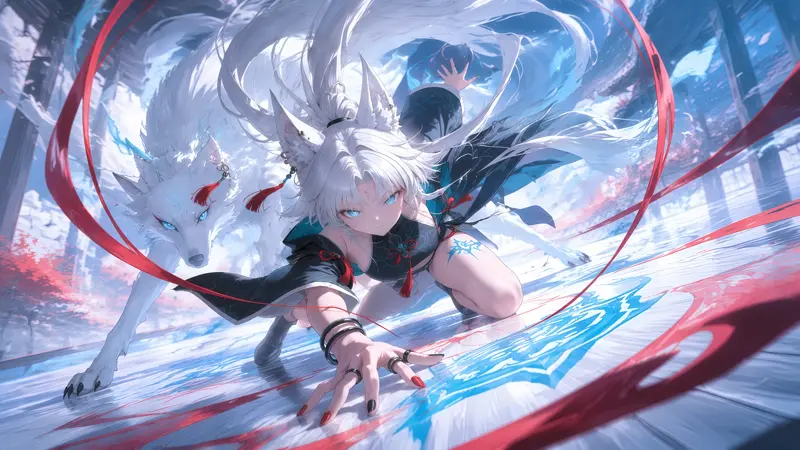 《崩坏:星穹铁道》飞霄高清壁纸 狐影战斗少女唯美桌面手机壁纸