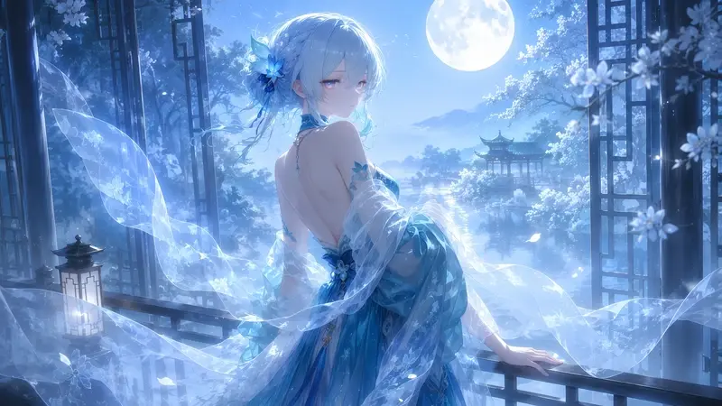 崩坏星穹铁道流萤高清壁纸 月夜湖畔电脑手机壁纸