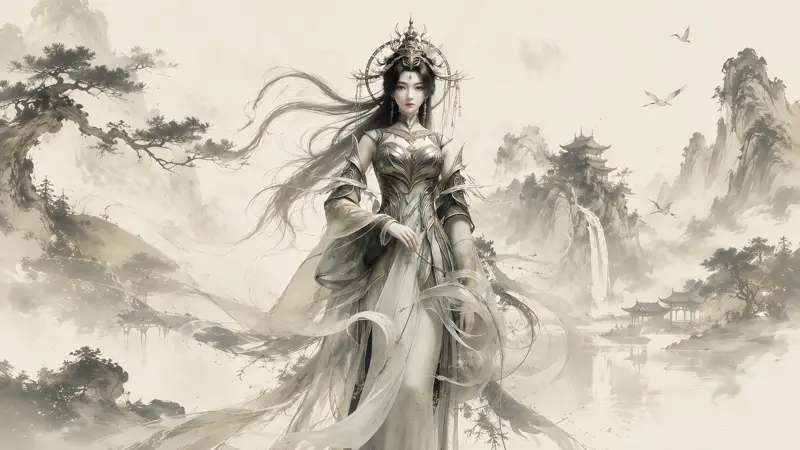 《完美世界》柳神高清壁纸 水墨仙侠国风唯美桌面壁纸