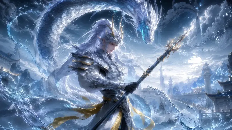 白龙战神高清壁纸