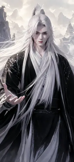 《仙逆》王林 银发仙君缥缈出尘修真壁纸手机壁纸预览图