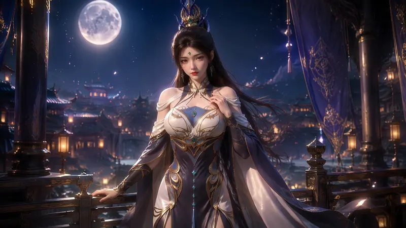 《仙武传》姬凝霜高清壁纸 满月古城镇仙侠御姐壁纸